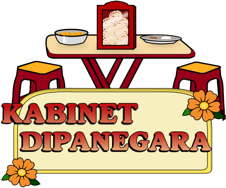 Ilustrasi warung makan sebagai identitas visual Kabinet Dipanegara
